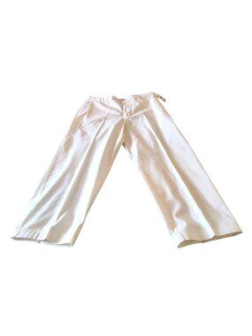 Chaps Men's Size 38 x 32" Off White Flat Front Cotton Pants New With Tags